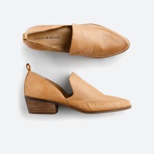 Lucky Brand Mahzan Leather Heel Loafer